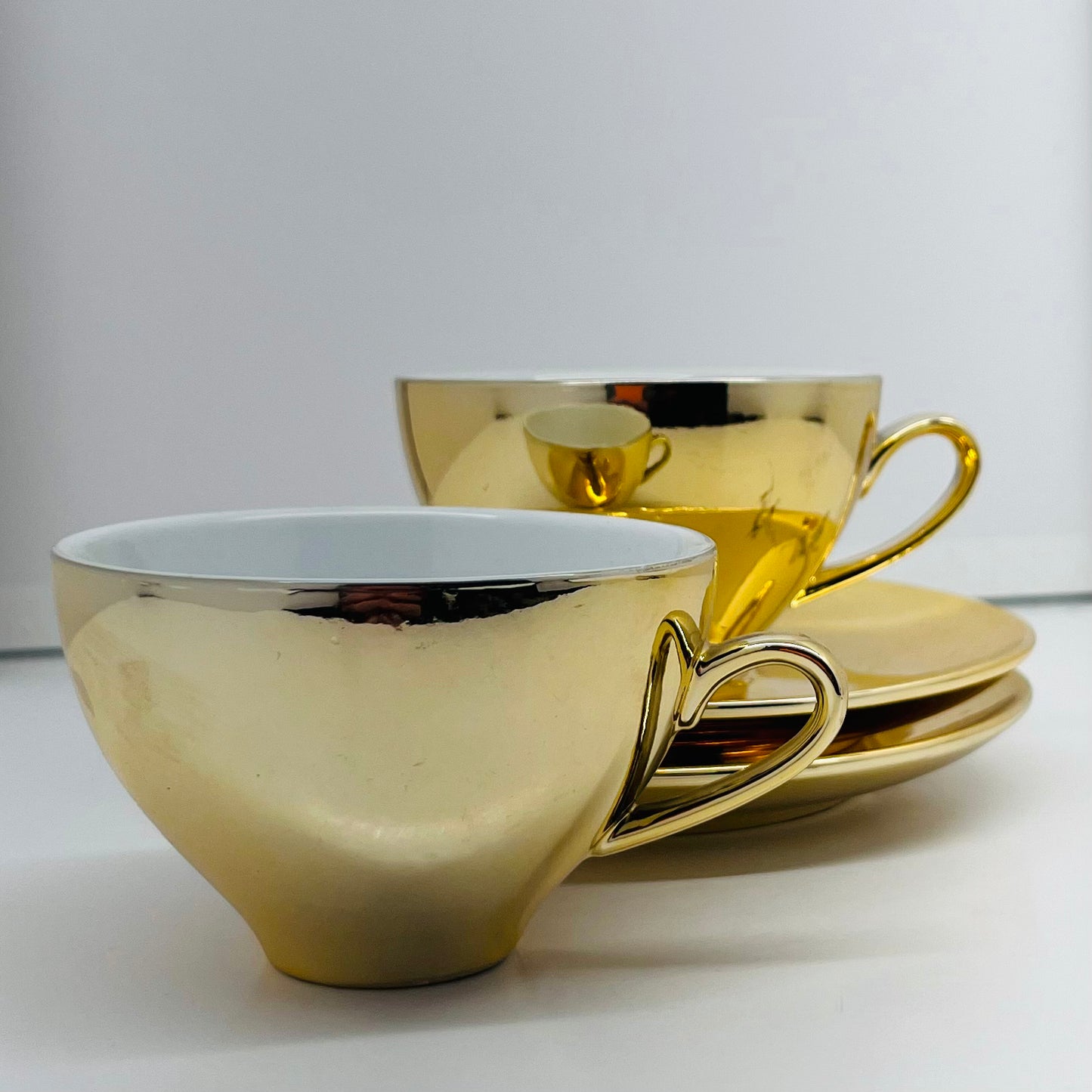 Gold Tea cup set of 2