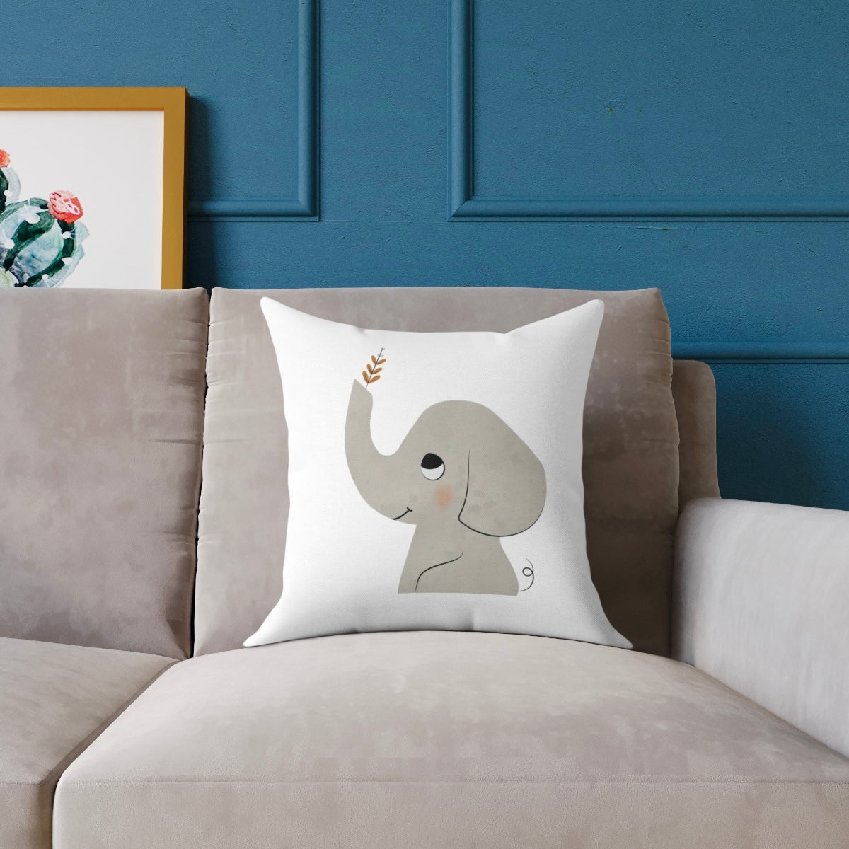 Kids Customizable Animal Pillow Cover 17" x 17"