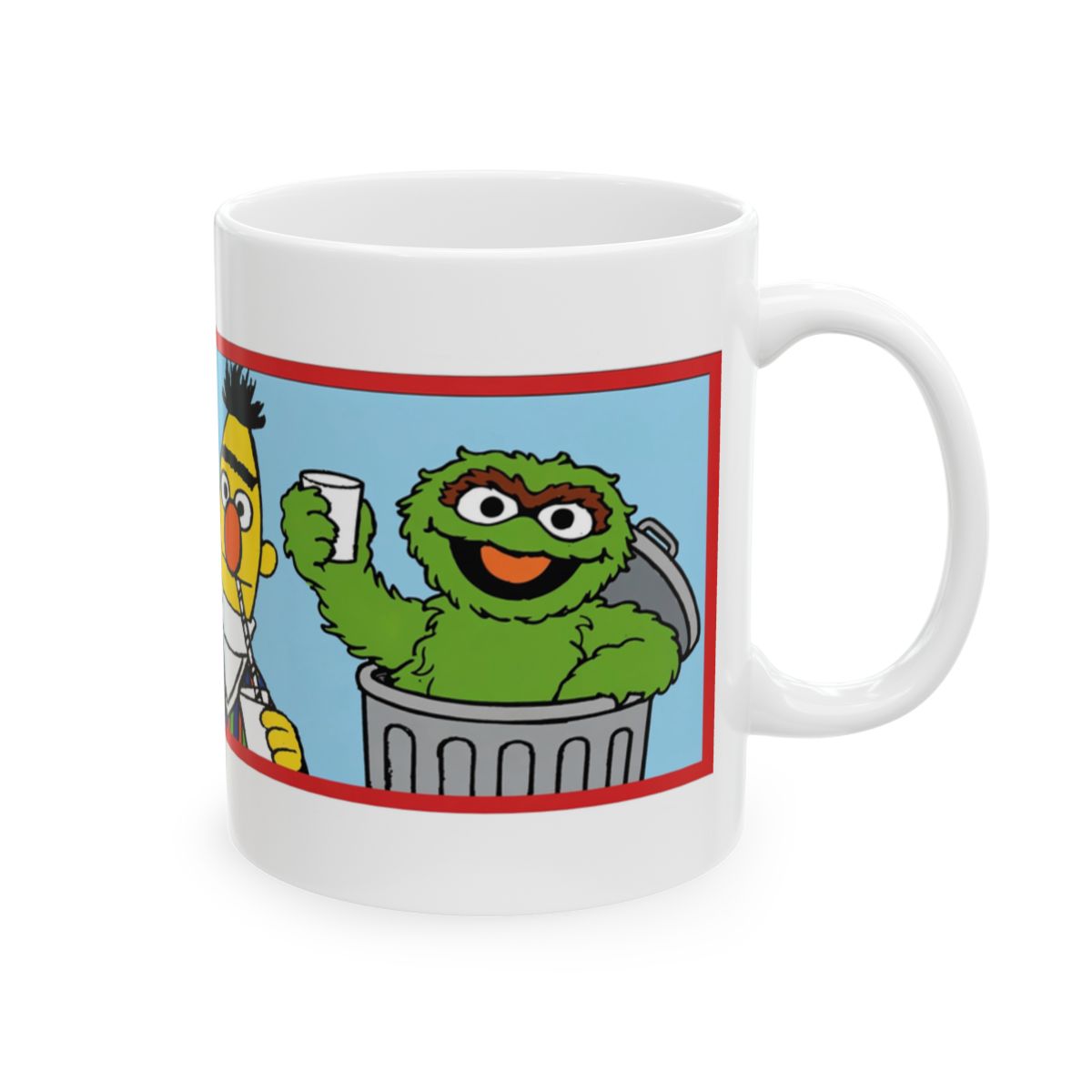 Sesame Street Bert Ernie Oscar and Big Bird 11oz Coffee Mug