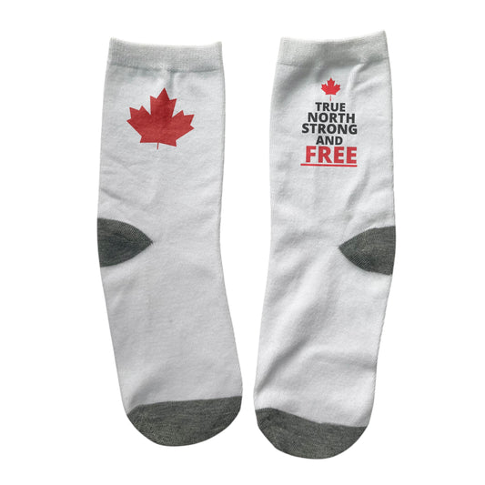 True North Strong And Free Socks