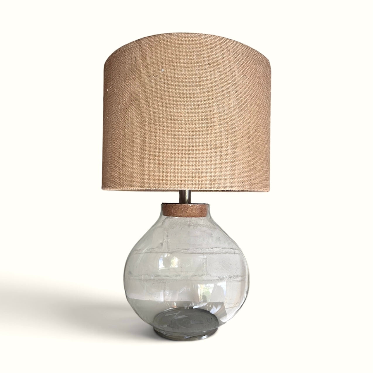 24" Glass Ball Lamp