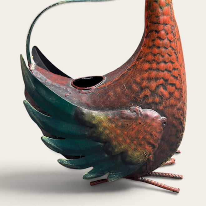 Metal Rooster Watering Can