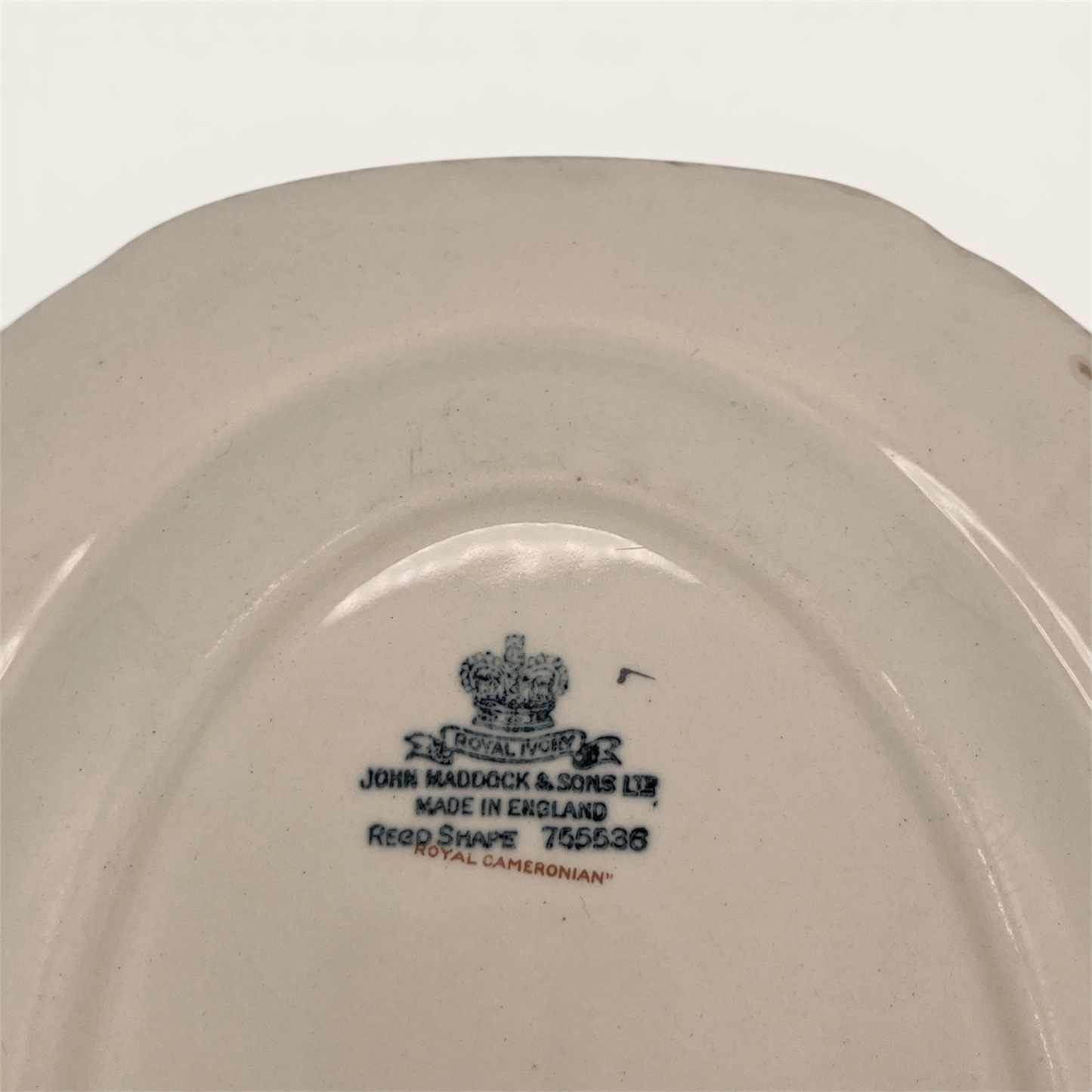 Vintage John Maddock & Sons Royal Cameronian Oval Serving Platter