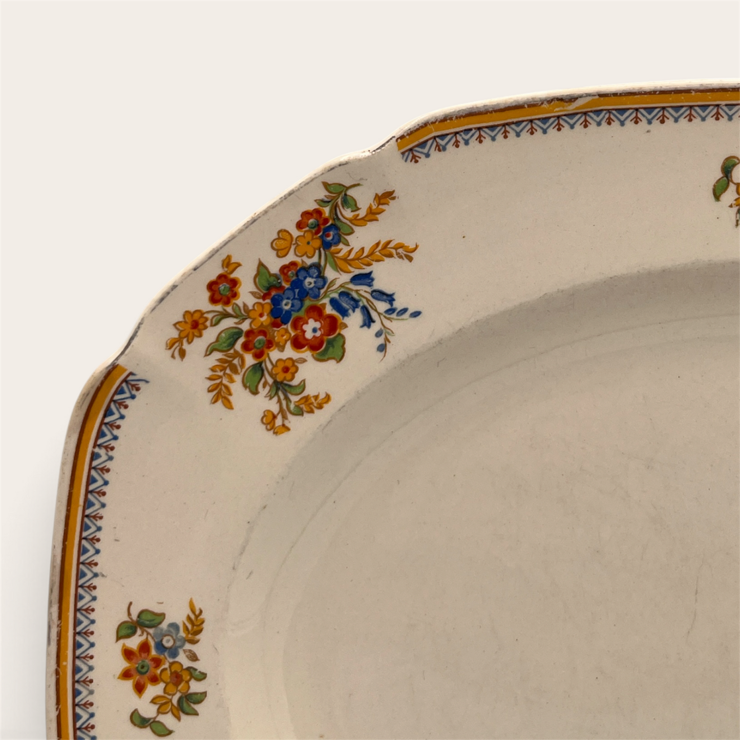 Vintage John Maddock & Sons Royal Cameronian Oval Serving Platter