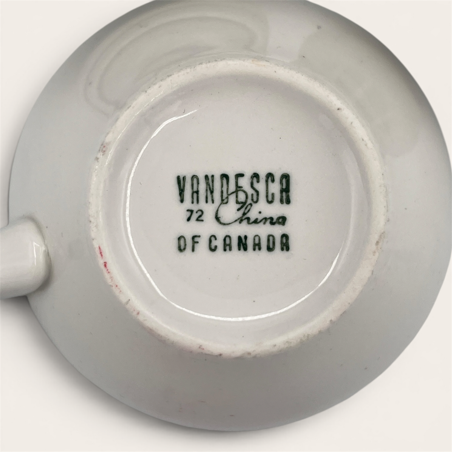 Vandesca China Cup & Saucer Set — No. 72 - Made in Canada