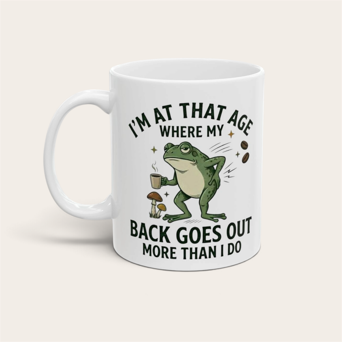 Getting Older Funny Frog 11oz Mug