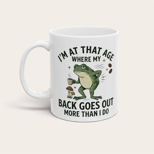 Getting Older Funny Frog 11oz Mug