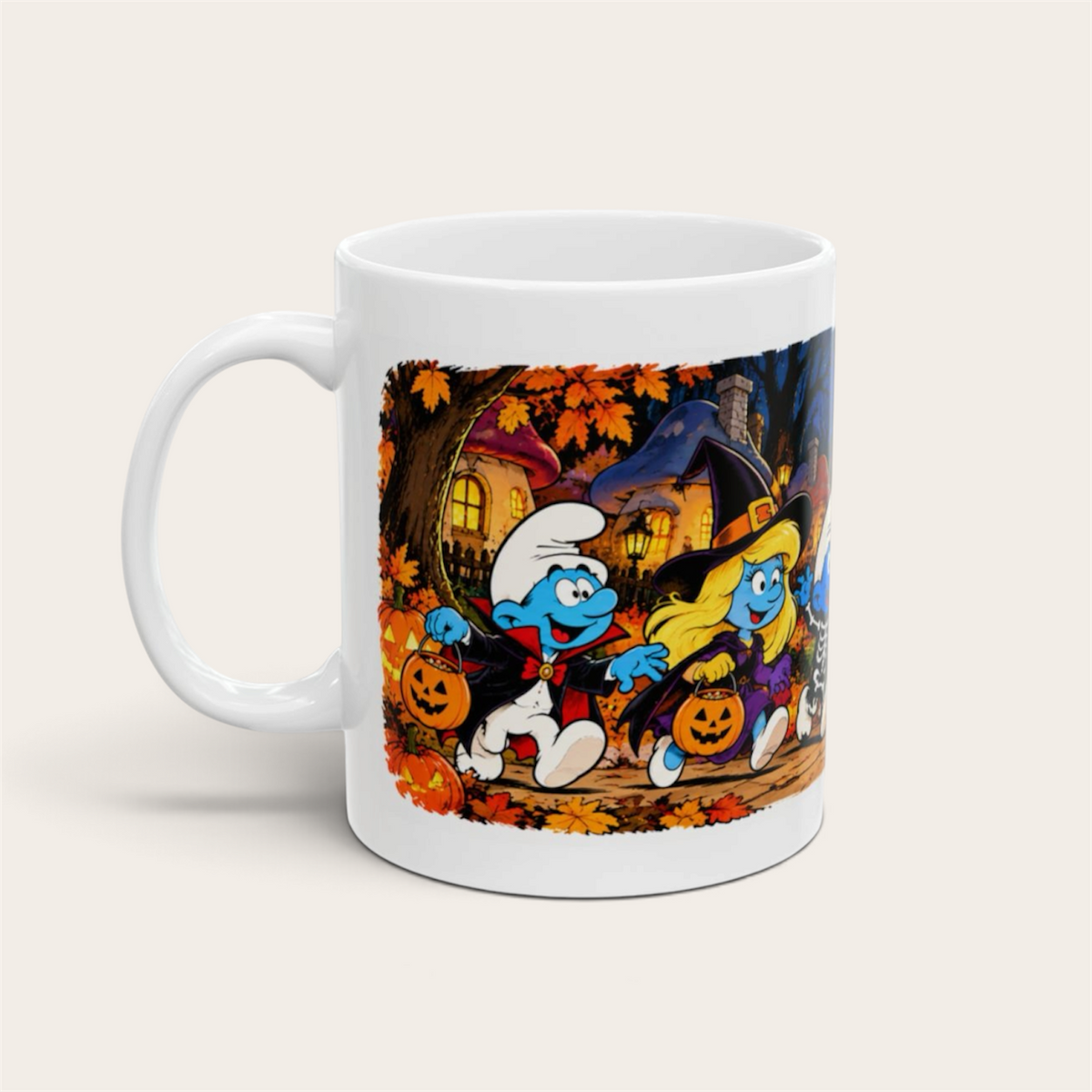 Halloween Smurfs 110z Coffee Mug