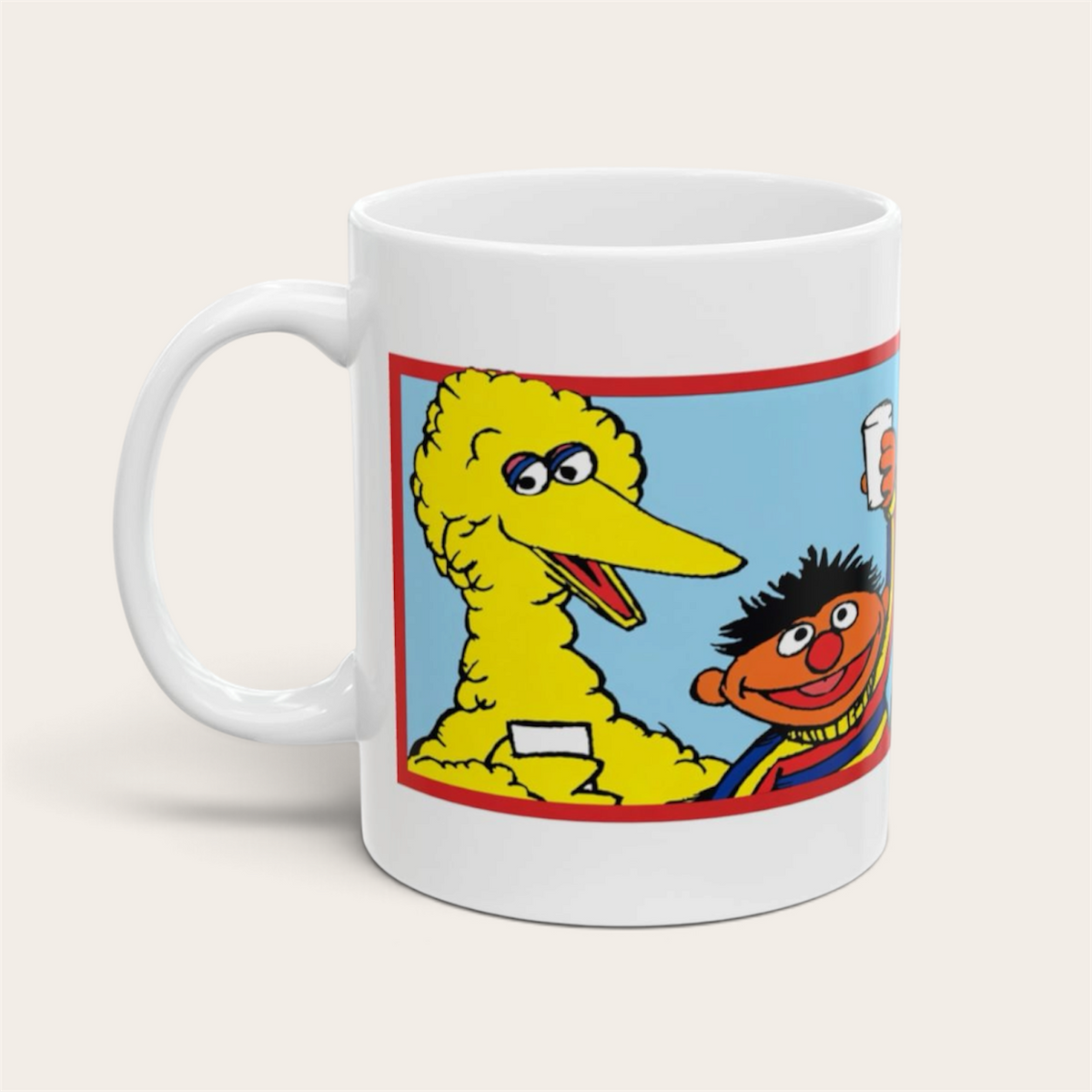 Sesame Street Bert Ernie Oscar and Big Bird 11oz Coffee Mug