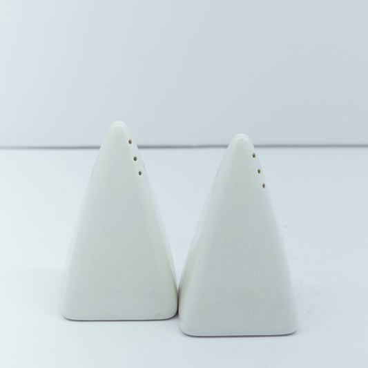 Pyramid Salt and Pepper Shakers