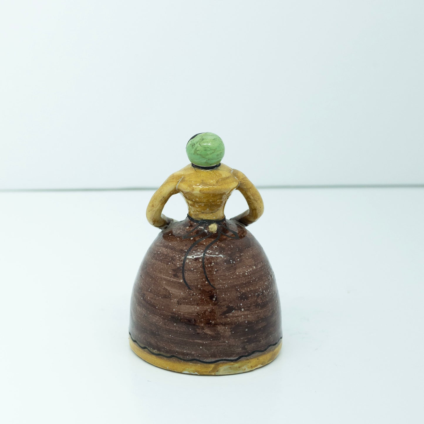 Alfar del Río Folk Art Pottery Woman Bell