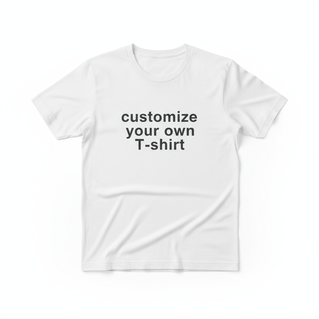 add the words customize your own T-shirt