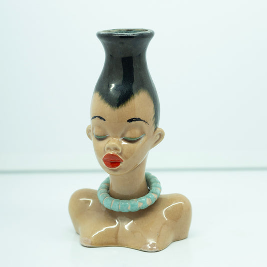 Dorothy Kindell Tribal Girl Head Vase
