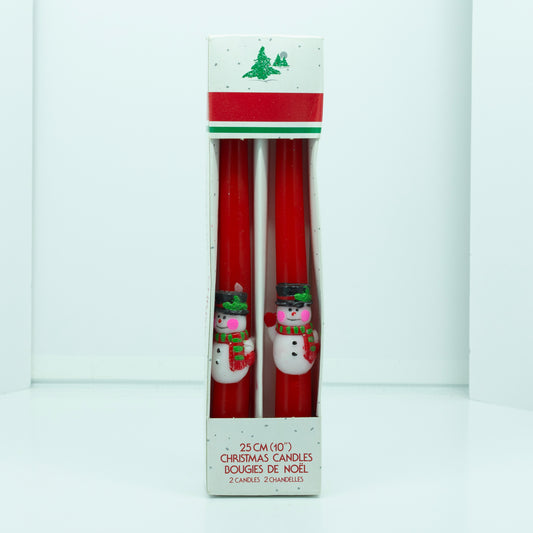 80's Waving Snowman Candle