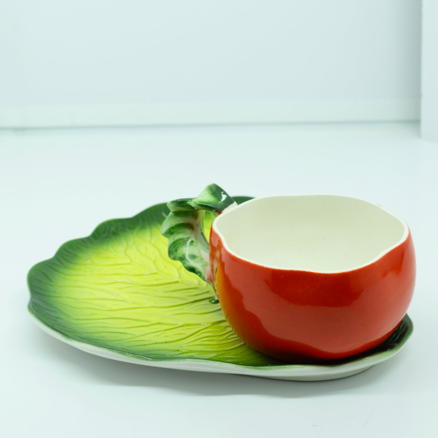 Holt Howard Tomato Mug and Lettuce Saucer