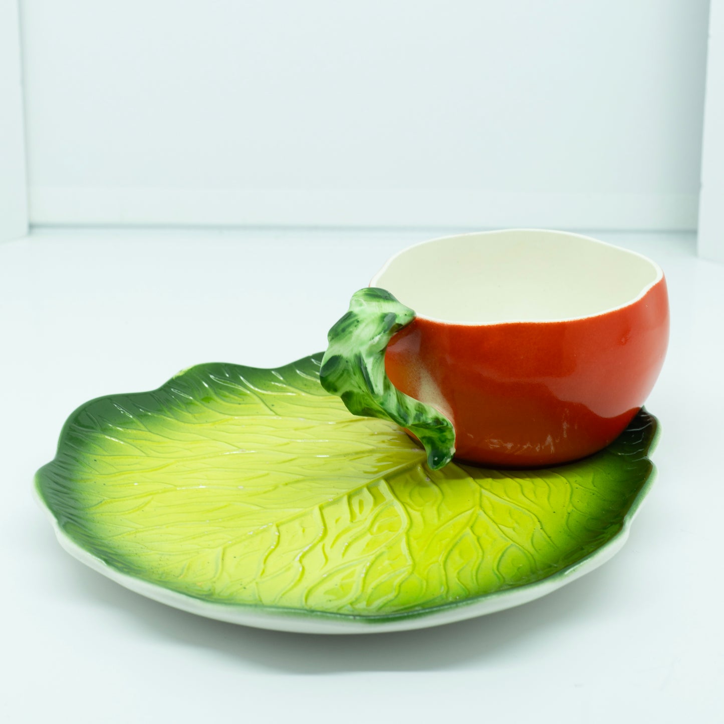 Holt Howard Tomato Mug and Lettuce Saucer