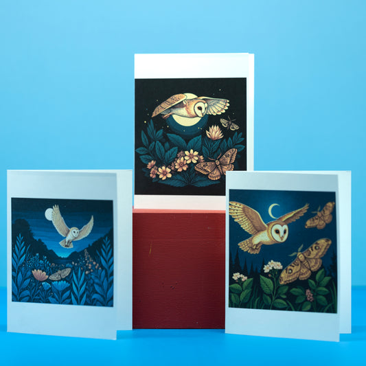 Greeting Card - Owls 3 pack